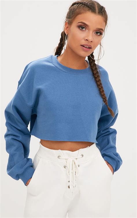 designer cropped sweatshirt.